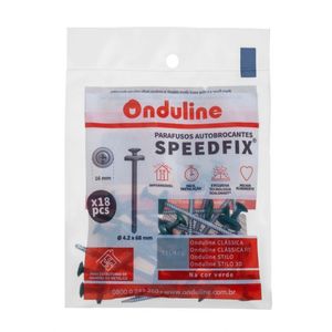 Kit Parafuso Speedfix Para Telha 18 Unidades Verde Onduline