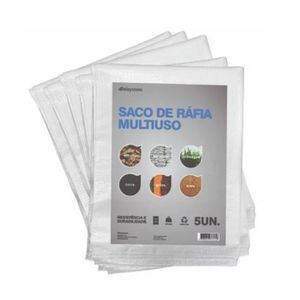 Saco De Rafia Para Entulho 5 Unidades 70x50 Cm Construfoil