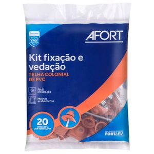 Kit De Vedação E Fixação 3.1/2 20 Unidades Para Telha Colonial Afort