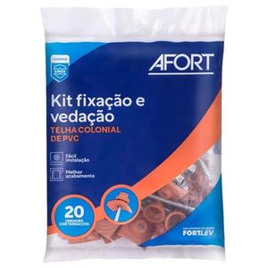 Kit De Fixação 20 Unidades 3.1/2 Para Telha Colonial Afort