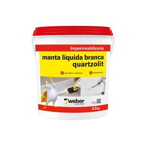 Impermeabilizante Manta Líquida Branca Galão 4,5 kg Quartzolit