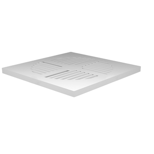 Grelha Quadrada Branco 100 Mm Fortlev