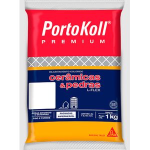 Rejunte Flexível Cerâmicas & Pedras Cinza Sideral1 Kg Portokoll