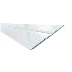 Forro PVC 20 Cm 6M 7 Mm Branco Gelo Plasflex