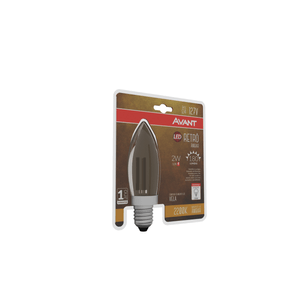 Lâmpada Led Vela Retrô E14 2W 2200K 127V Avant