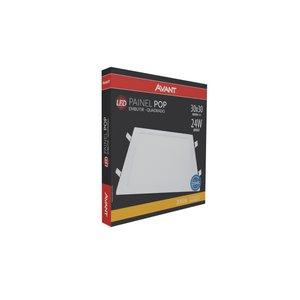 Painel Led De Embutir Quadrado 30 Cm 24W 3000K Bivolt Avant