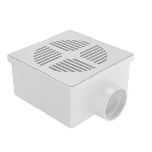 Ralo Quadrado Sifonado Branco 100x52x40 Mm Fortlev