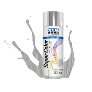 Tinta Spray Metálico 350 Ml Cromado Tekbond