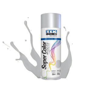 Tinta Spray Metálico Prata 350 Ml Tekbond