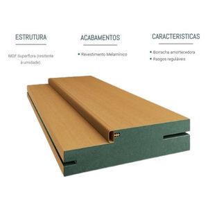 Batente Caixilho Mdf Curupixa 7,5 cm Concremwood