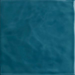Pastilha Cerâmica Azul Mar Onda Brilhante 20x20 Cm 1,48 M² Eliane