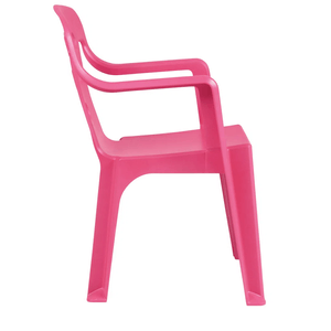 Cadeira Plástica Kids Rosa Mor