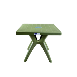 Mesa Quadrada Nature Com Pé X Verde Forte Plástico