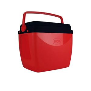 Caixa Térmica Cooler 18 Litros Vermelho e Preto Mor