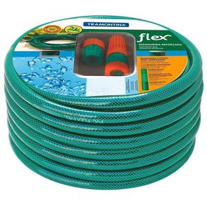 Mangueira Para Jardim Reforçada Flex Com Engate 1/2" 20 Metros Tramontina
