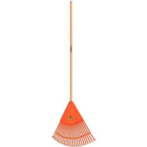 Vassoura De Jardim Com Cabo 120 Cm Laranja Tramontina