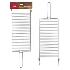 Grelha Parrilla para Churrasco em Aço Cromado 72,5x21,5 Cm Mor