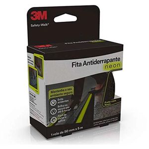 Fita Antiderrapante Fosforecente 50x5 M Rolo 3M