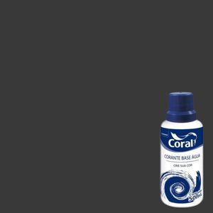 Corante Líquido Base Água Preto 50ml Coral