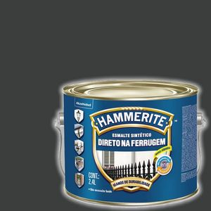 Tinta Esmalte Hammerite Preto 2,4 Litros Coral