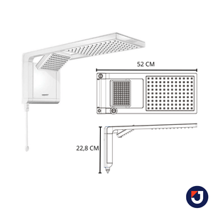 Chuveiro Acqua Duo Ultra Eletrônico 7800W 220V Branco Lorenzetti