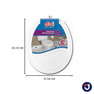 Assento Sanitário Almofadado Branco Herc