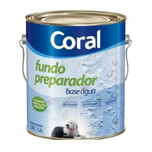 Fundo Preparador Base Água Galão 3,6 Litros Coral