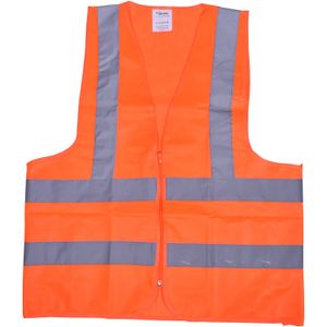 Colete Refletivo Poliester Fluor Laranja Worker