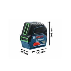 Nivel Laser 2 Linhas Verde GCL 2-15 G Com Maleta Bosch