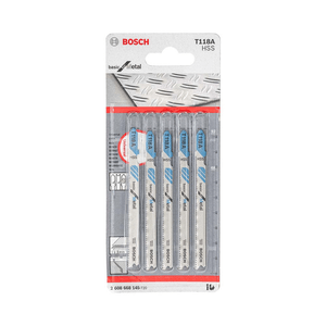 Lâmina de Serra Tico Tico T118A Basic for Metal Blister Com 5 unidades Bosch