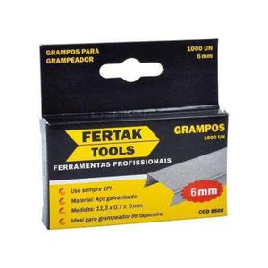 Grampo Para Grampeador Tapaceiro 6 Mm Fertak