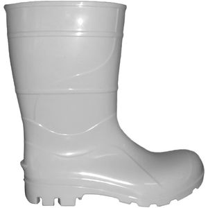 Bota PVC Cano Médio Sem Forro Branco Nº 40 Kala