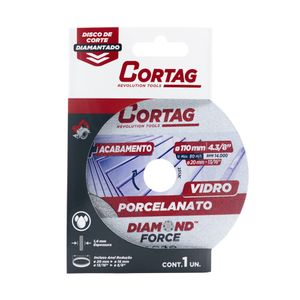 Disco Diamantado 110mm Porcelanato e Vidro Cortag