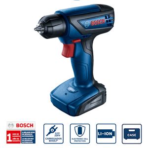 Parafusadeira / Furadeira a Bateria GSR 1000 Smart 12V com 1 Bateria 1,5Ah Carregador Bivolt Bosch