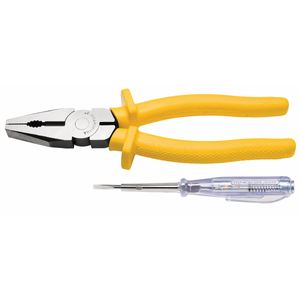 Kit Alicate Universal De 8 Polegada+Chave Teste De 1/8x 3 Polegada Tramontina