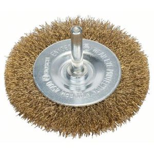 Escova De Aço Circular Para Furadeira Arame Ondulado Resvestido de Latão 75 Mm Bosch