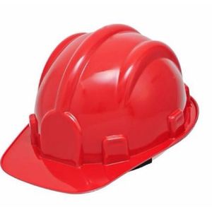 Capacete De Segurança Vermelho Para Construção Com Carneira 62502 Worker