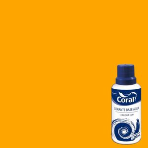 Corante Líquido Base Água Amarelo 50ml Coral