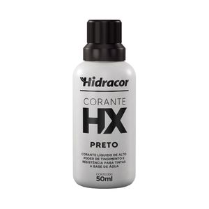 Corante Base Água 50 Ml HX Preto Hidracor