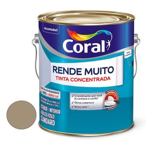 Tinta Rende Muito Fosca Concreto Galão 3,2 Litros Coral