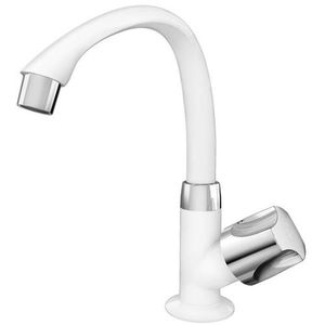 Torneira Orbe Para Lavatório Bica Alta Móvel Branco e Cromada 1/2" Tigre