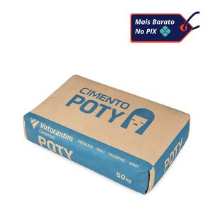 Cimento 50Kg CPII 32 Poty + BARATO NO PIX R$ 51,99