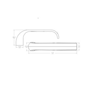 Fechadura Externa 1300 Ravena Cromado Silvana