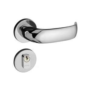 Fechadura Externa Zm Conteporânea Roseta 500-80E Cromado 40 Mm Pado