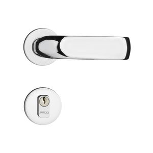 Fechadura Externa Zm Conteporânea Roseta 500-80E Cromado 40 Mm Pado