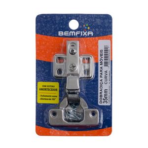 Dobradiça 35 Mm  Curva Fechamento Suave Bemfixa