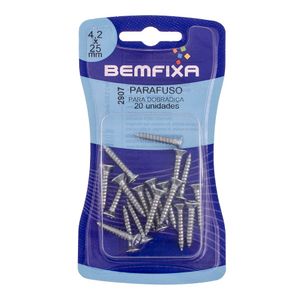 Parafuso Philips Para Dobradiça Cabeça Chata 4,2x25 Mm 20 Unidades Bemfixa