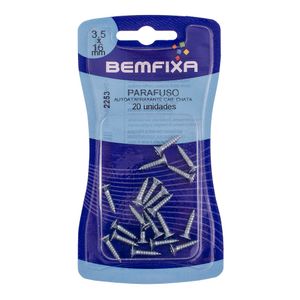 Parafuso Phillips Autoatarraxante Cabeça Chata 3,5x16 Mm 20 Unidades Bemfixa