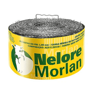 Arame Farpado Galvanizado Nelore 250 M 1,60 Mm Morlan (Preço/Rolo)