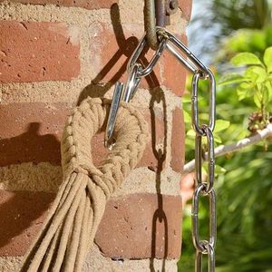 Corrente para Rede Niquelada 40 Cm Par Proaço
